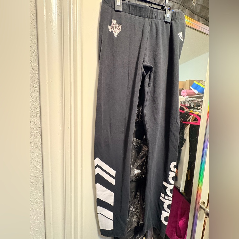 Adidas Black and White Chevron Track Pants